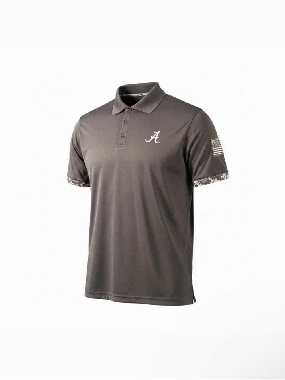 Colosseum Men's Charcoal Polo with White 'A' Script